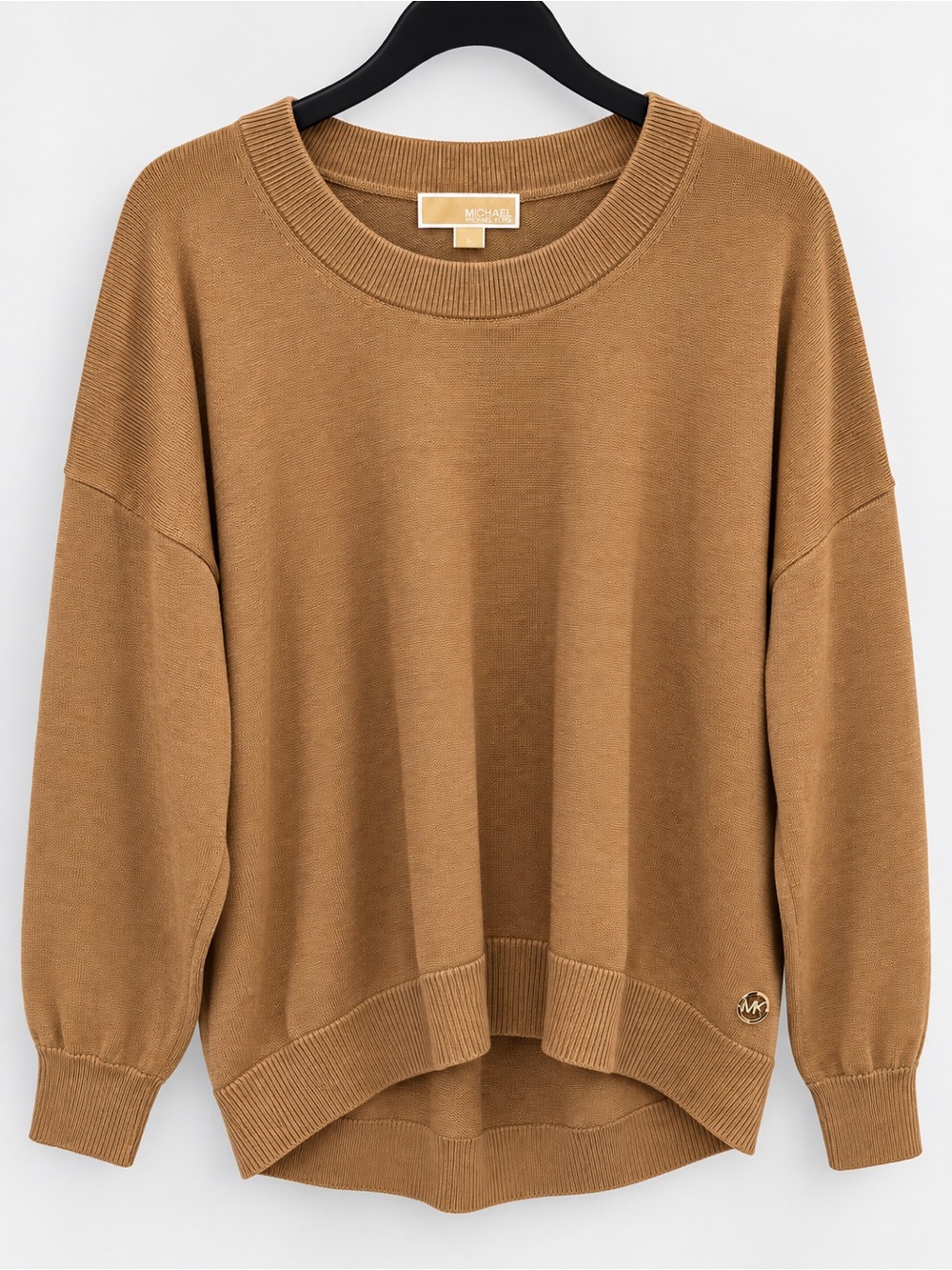 MICHAEL Michael Kors Women’s XL Camel Brown Oversized Knit Pullover Sweater